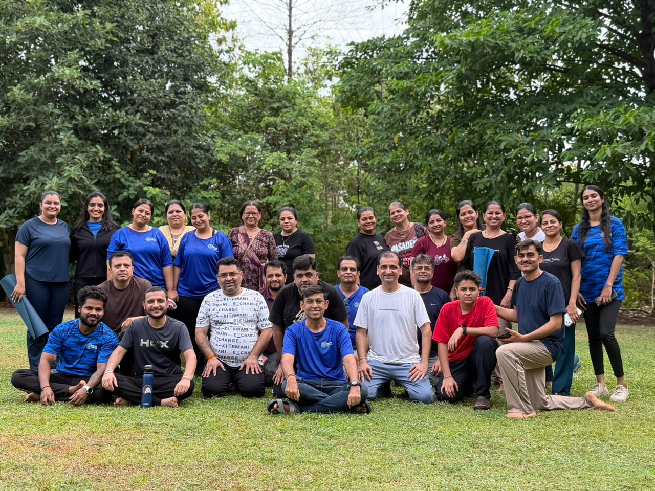 Outdoor group training at Chetna Metabolics